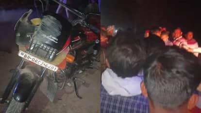 Bihar News Couple visiting market in Muzaffarpur met with an accident woman died husband and child injured