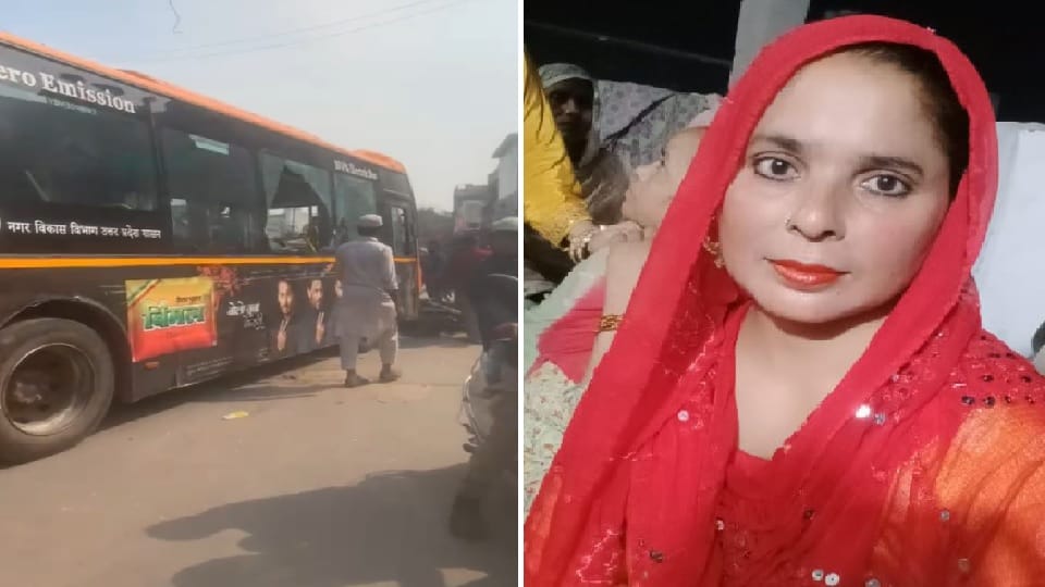 Bus ran on road without a driver in Ghaziabad two people died