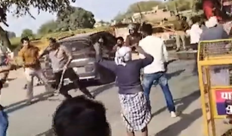 Devotees and local people clashed, sticks and stones were used openly.