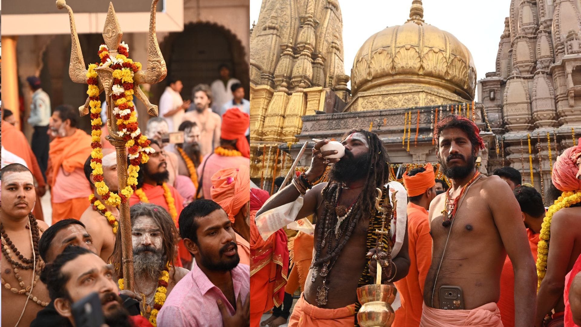 Mahashivratri 2025 saints and sages took out procession in style with band music see latest photos