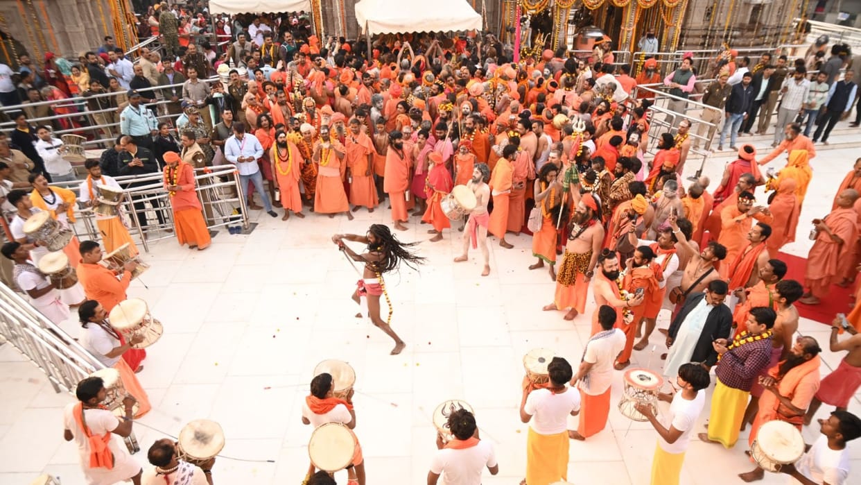 Mahashivratri 2025 saints and sages took out procession in style with band music see latest photos