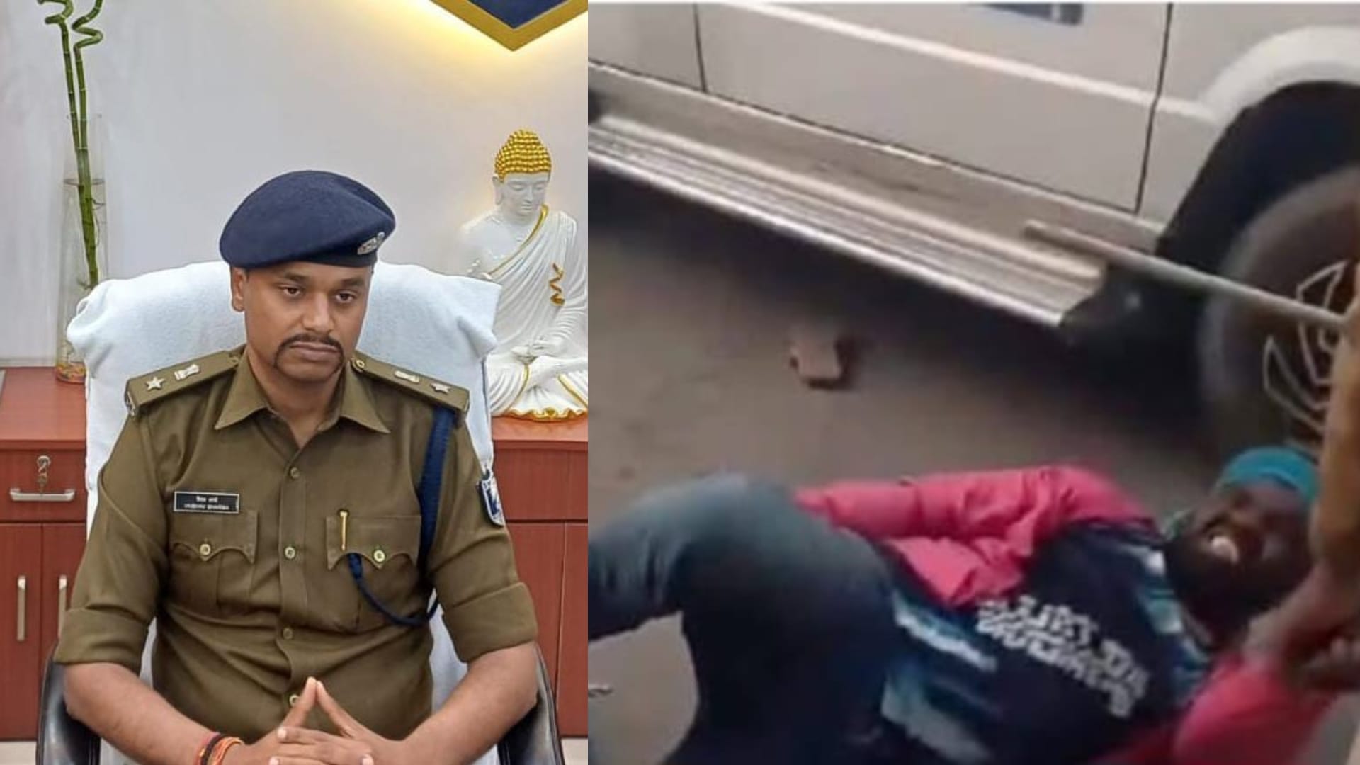 कटिहार एसपी और पीड़ित युवक