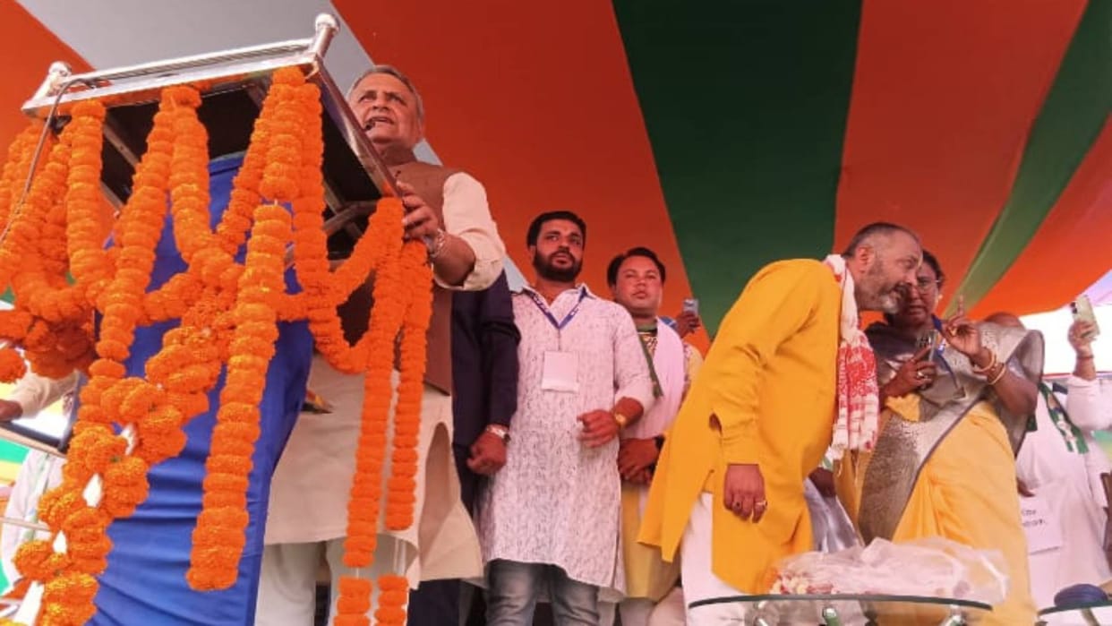 Bihar Politics NDA showed strength through Samastipur workers conference Dilip Jaiswal claimed form government