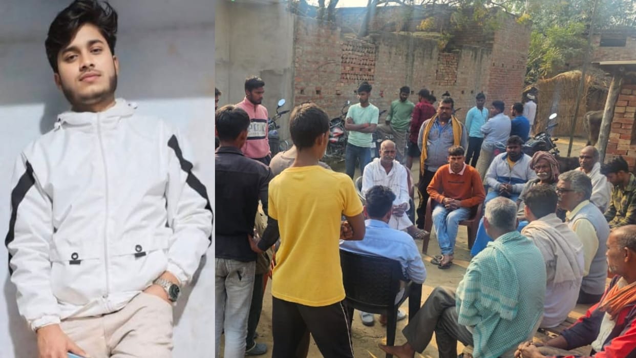 student died in road accident after bike colliding with tree in ballia