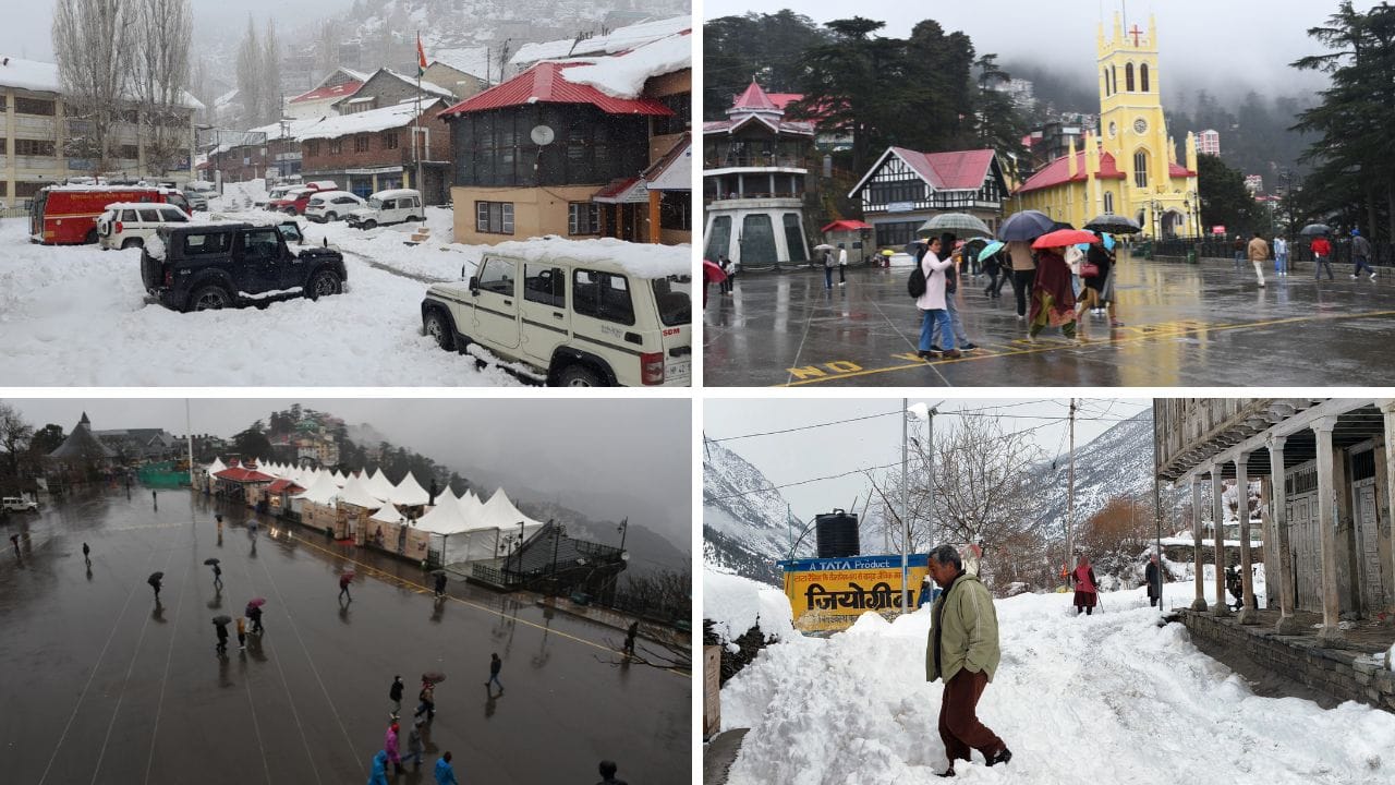 Heavy rain and snowfall in many areas of Himachal Orange alert Icebergs fell 250 roads closed