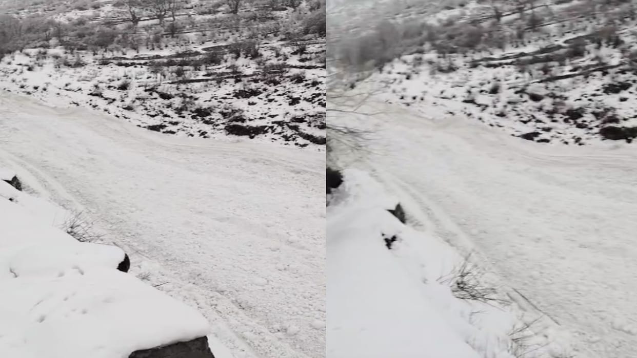 Landslide in Manikaran valley stopped the flow of Jeera Nala, village and power project in danger
