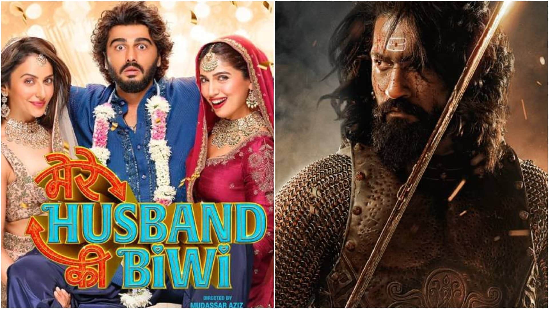 Wednesday box office report: vicky kaushal chhaava arjun kapoor mere husband ki biwi thandel movies collection