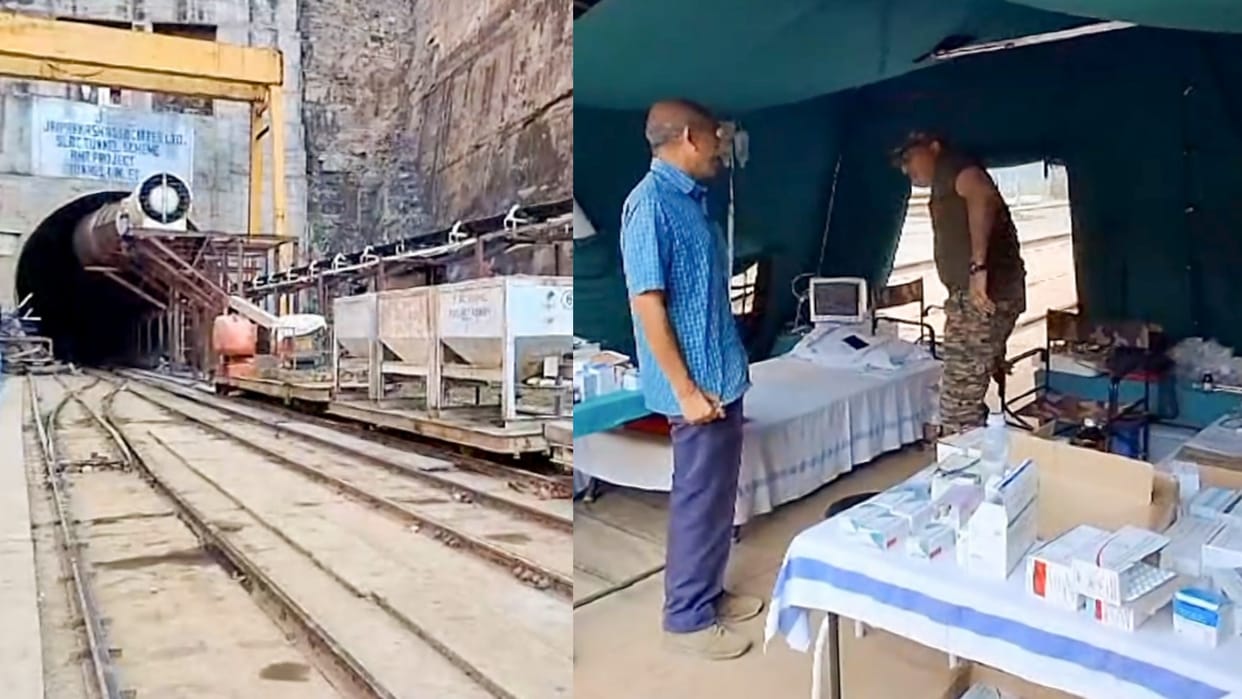 Telangana tunnel accident: Rescue ops intensified by removing obstacles to reach trapped persons News in hindi