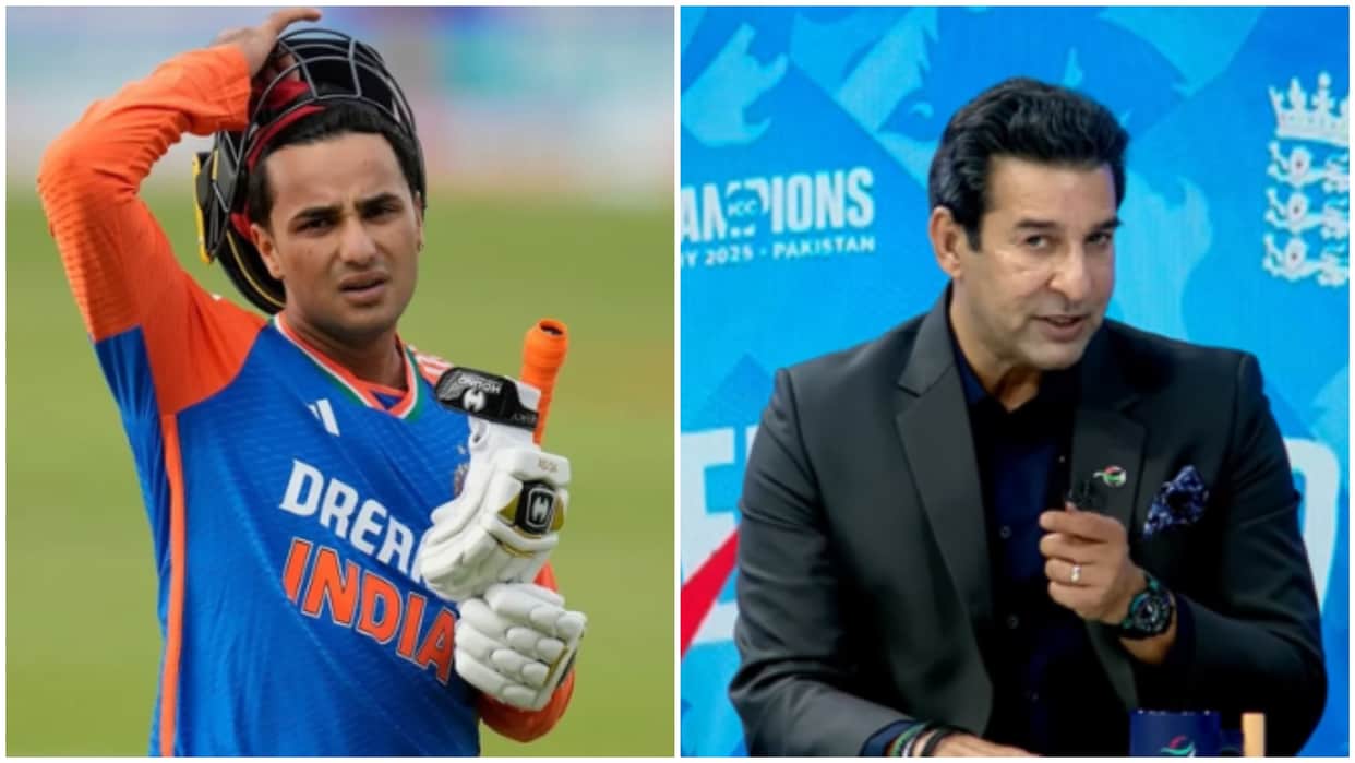 Wasim Akram Meets Abhishek Sharma, Fails To Recognise Him, then gave this reaction Champions Trophy