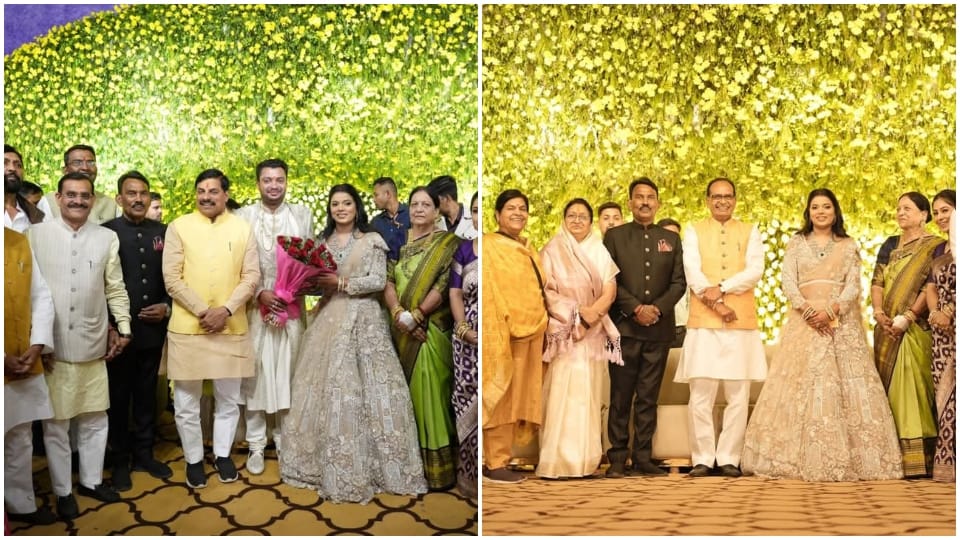 MP CM Mohan Yadav and Shivraj Singh Chauhan reached wedding of Minister Tulsiram Silavat's son Bankim