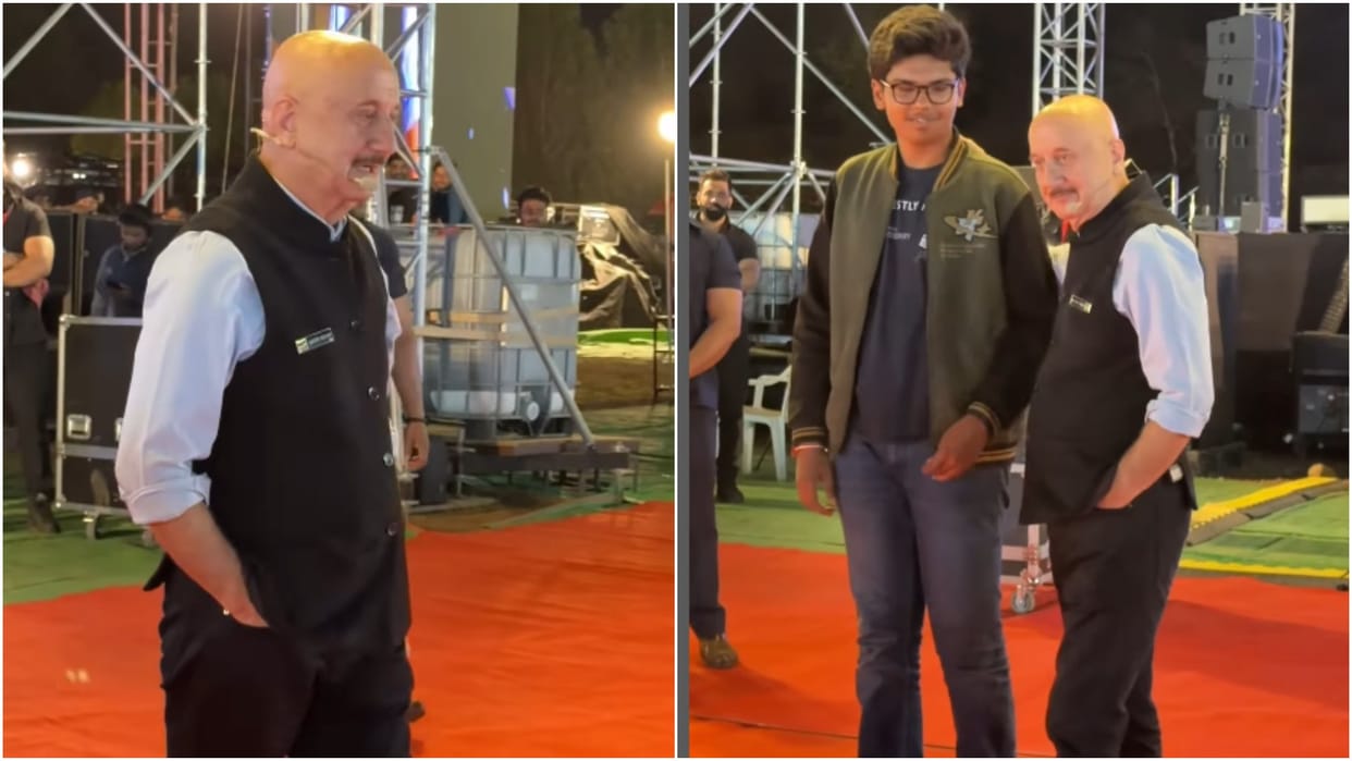 Anupam Kher Motivational speech actor addressed students at a program in Udaipur shares post