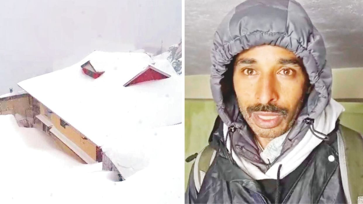 Himachal News Two youths from Haryana went on Chudhar trekking one rescued one missing
