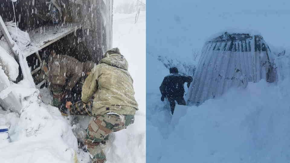 Chamoli Avalanche 57 workers were sleeping in a container suddenly mountain of snow fell from Kuber mountain