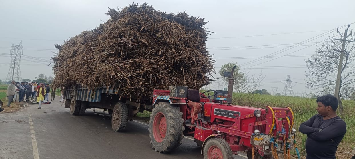 Meerut: Bullet-ridden BSF jawan dies after being hit by a tractor trolley loaded with sugarcane