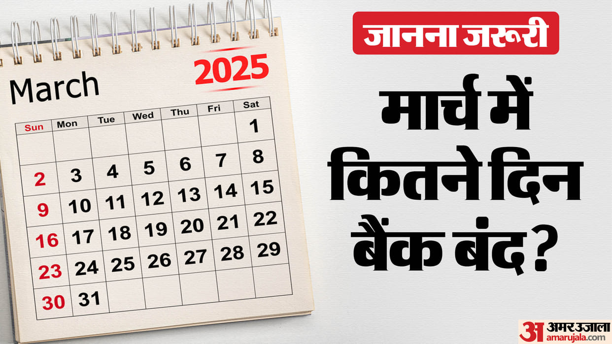 Bank Holidays in March 2025 Mein Bank Kitne Din Band Rahenge Holi, Eid-Al-Fitr Saturday Sunday