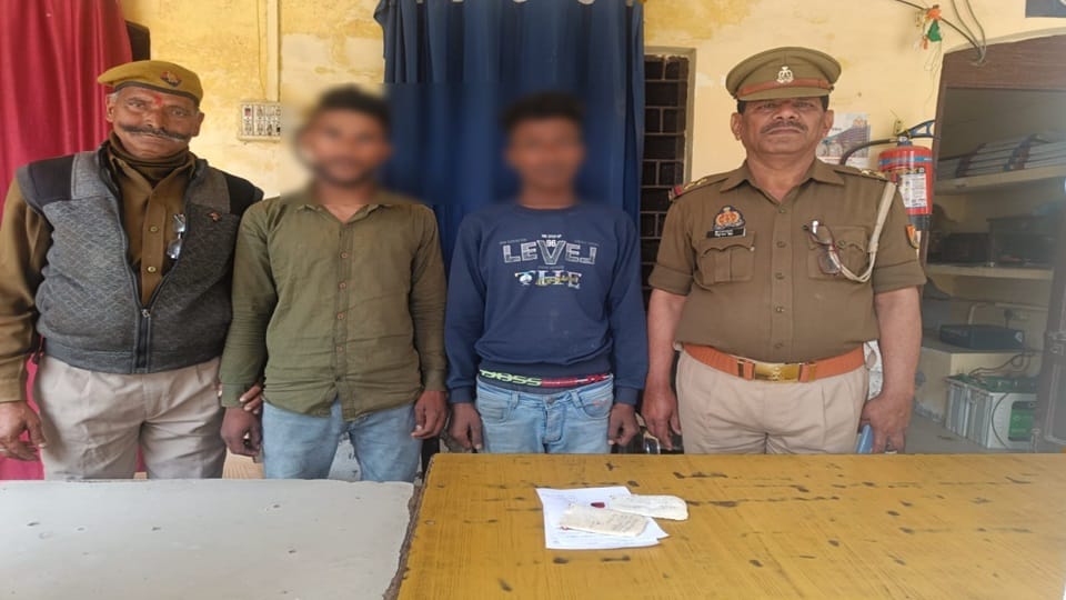 Two arrested for robbing eight goats