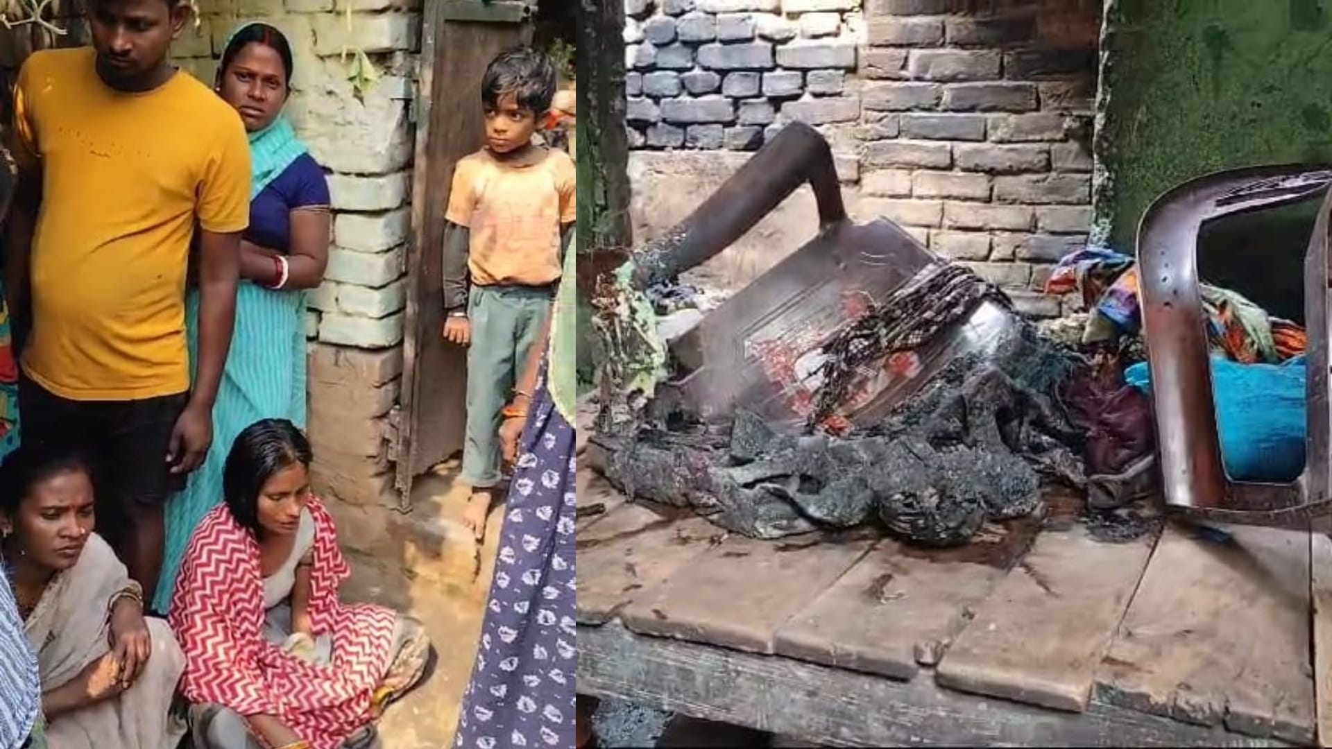 Bihar News : Three people burnt to death due to dispute between husband wife fatuha patna bihar police
