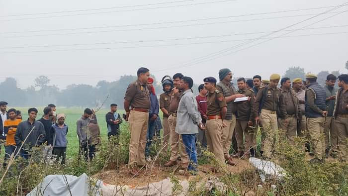 Young man killed three people including grandparents with an axe heads were cut into pieces In Gorakhpur