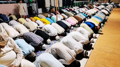 moon of Ramadan was sighted Taraweeh prayers offered in mosques month of worship begun