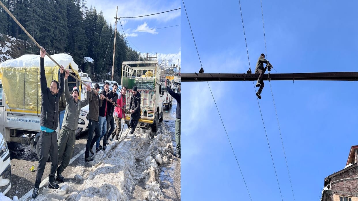 Blackout in Manali for 48 hours after snowfall, all ATMs on Mall Road also closed