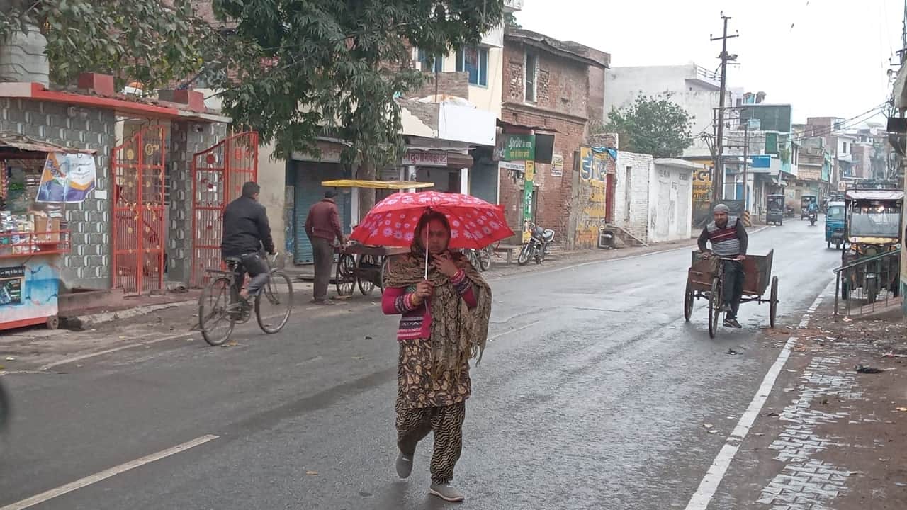 Heavy hailstorm along with rain in these districts including Lakhimpur Kheri