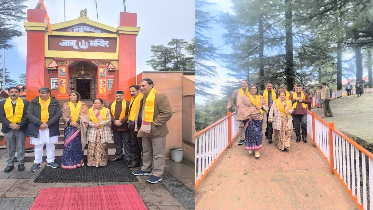 Rajni Patil offered prayers at Jakhu Hanuman Mandir, had breakfast with Pratibha at Holly Lodge