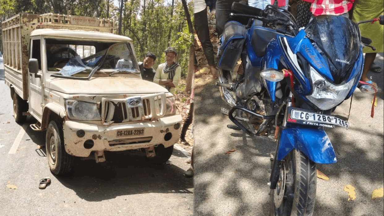 12th class student died in road accident in Korba