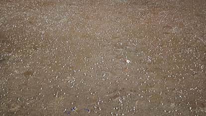 Sunshine after rain and hailstorm in Aligarh