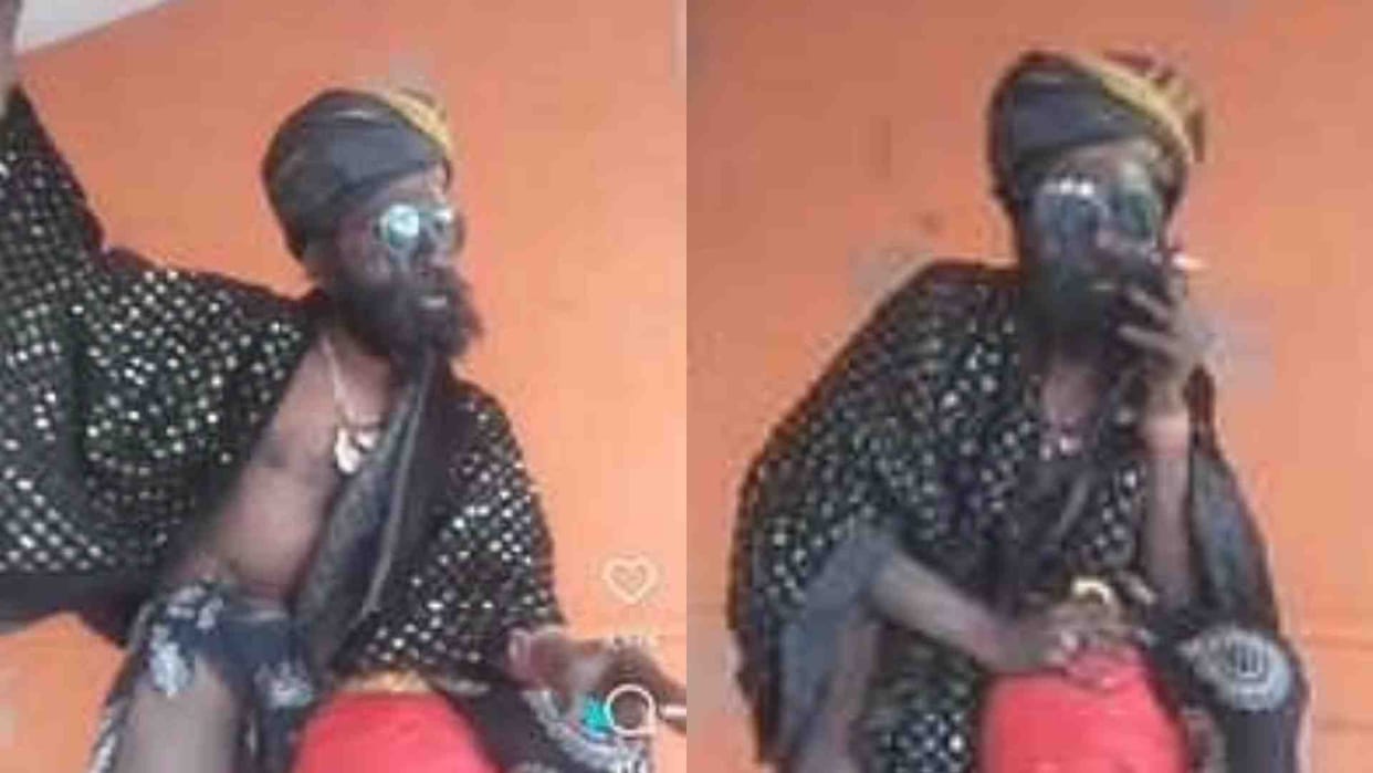 Ujjain News: Aghori committed indecency by climbing on the statue of Bhairav ji