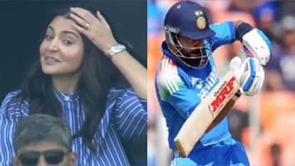 Fans asks Anushka Sharma today virat hit century in india new zealand final match