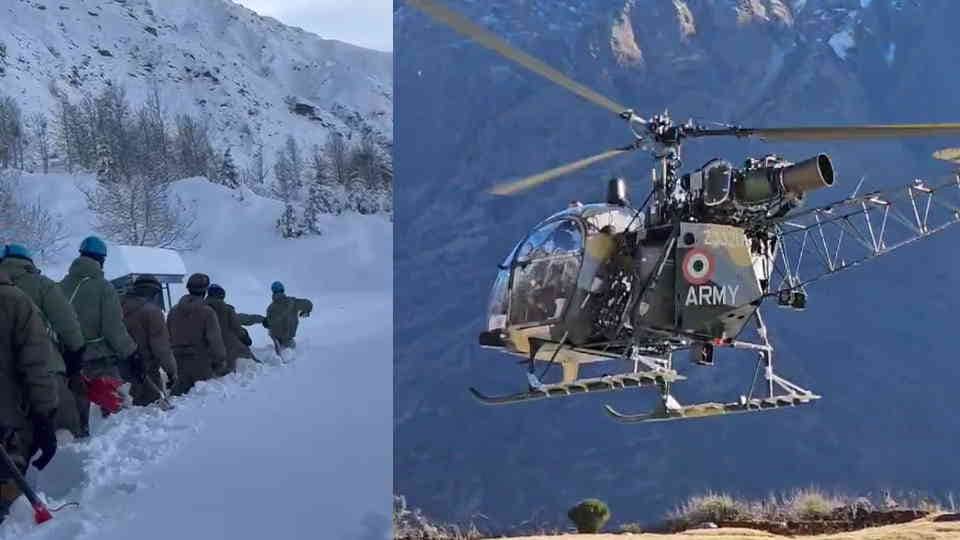 Chamoli Avalanche: Three Days of struggle for life Search for missing workers amid snow hope alive Photos