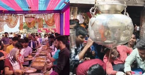 Preeti Bhoj organized for Lord Shiva and Mother Parvati hundreds of devotees witnessed the wonderful moment
