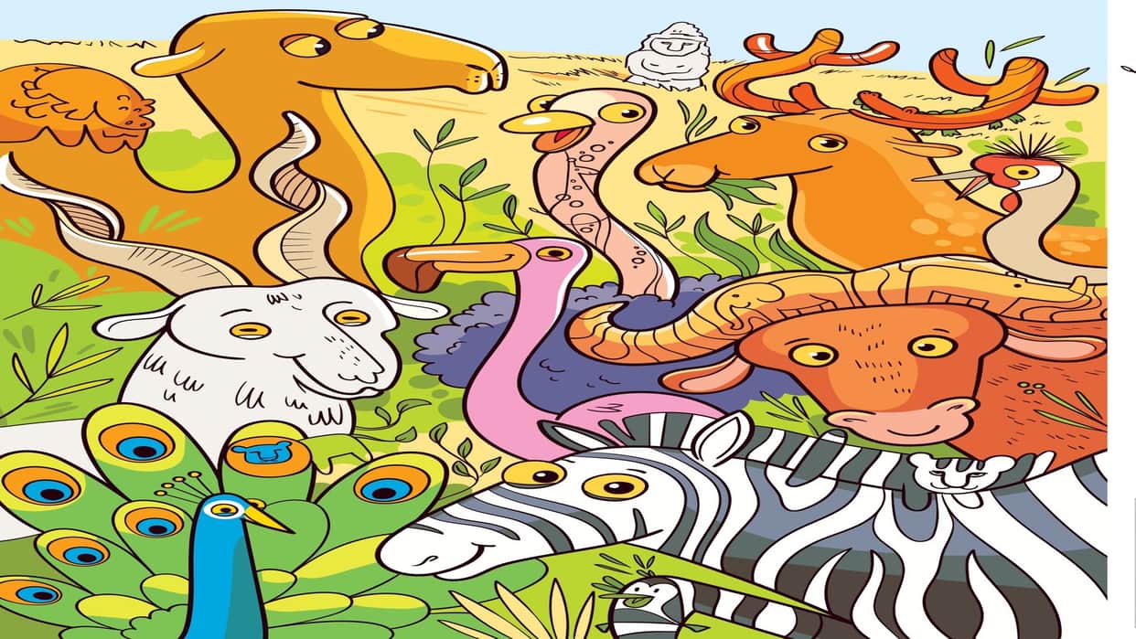 Optical Illusion Iq Test Can you Spot the lion among animal in 9 seconds Check your brain iq