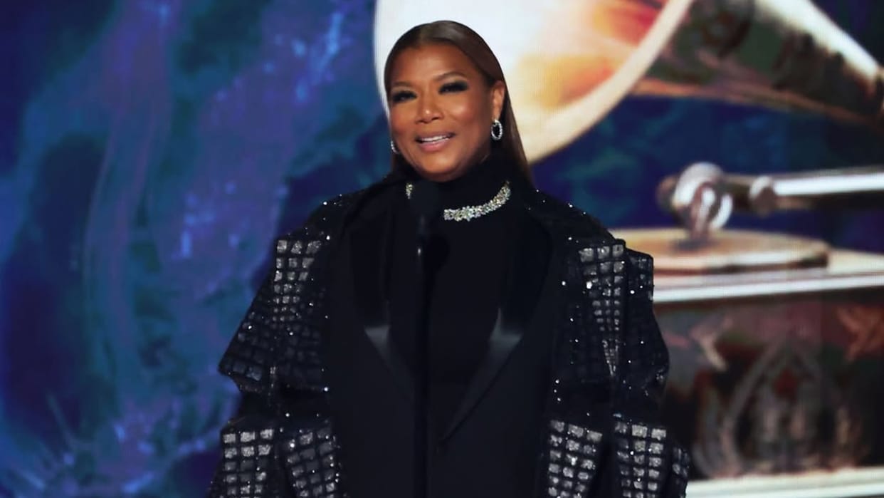 Grammy Award 2025 Queen Latifah seen in Rahul Mishra dress at Grammy Awards dress made in 12000 hours