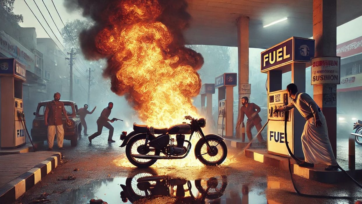 Why Bike Catches Fire While Taking Petrol From Fuel pump