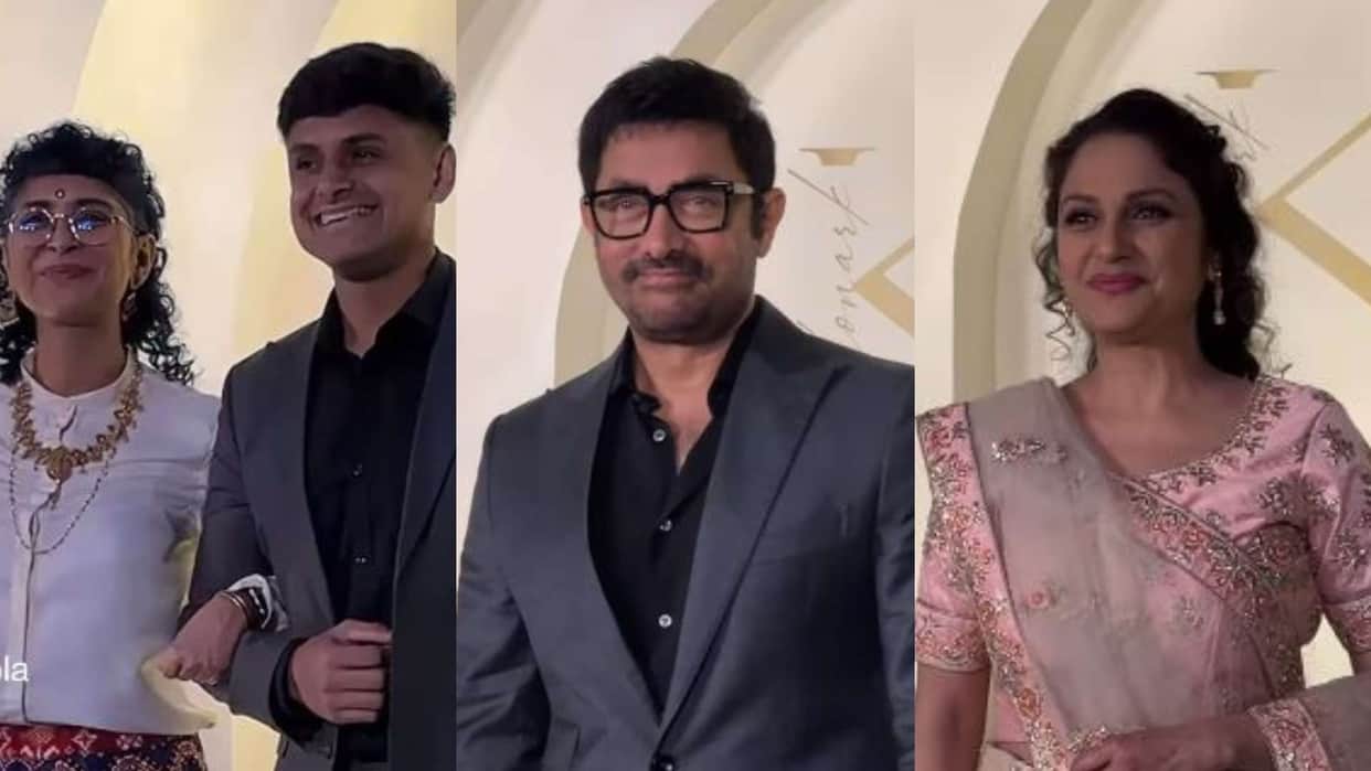 Aamir Khan Kiran Rao gracy singh arrives in Konark Gowariker marriage
