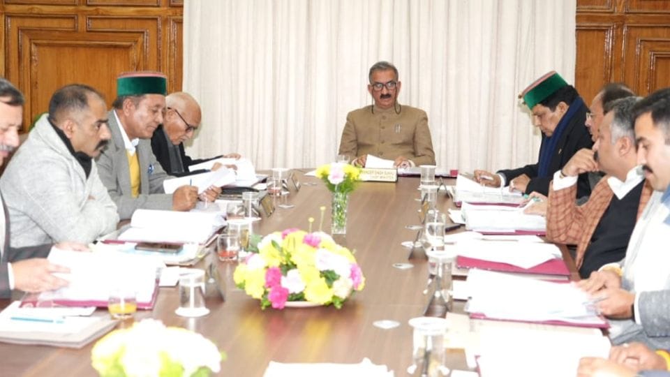 Cabinet meeting chaired by CM Sukhwinder Singh Sukhu
