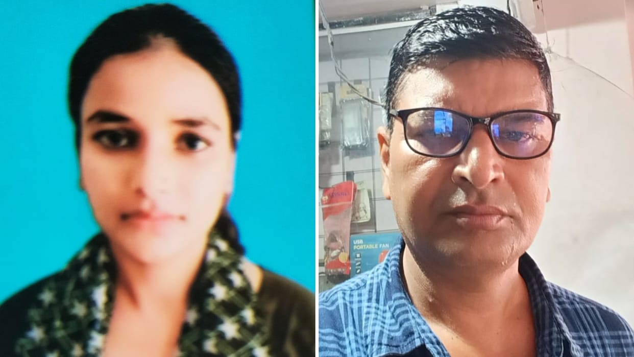 road accident in mau school girl going take UP Board exam and her uncle died