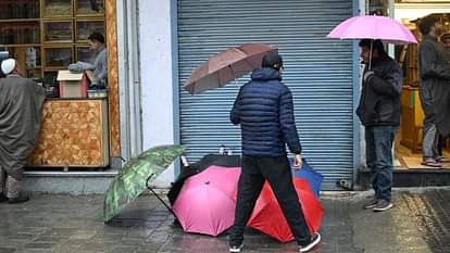 Jammu Kashmir: Weather changed in Srinagar, rain and fresh snowfall increased the intensity of cold; see photo