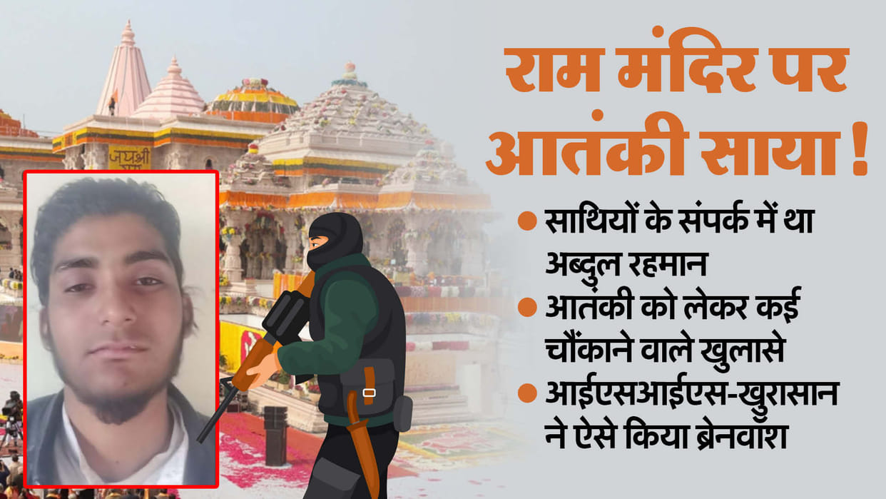 Faridabad News Ayodhya Ram Mandir Bombing Plot Isis-Khorasan Brainwashed abudl Rahman Through Social Media