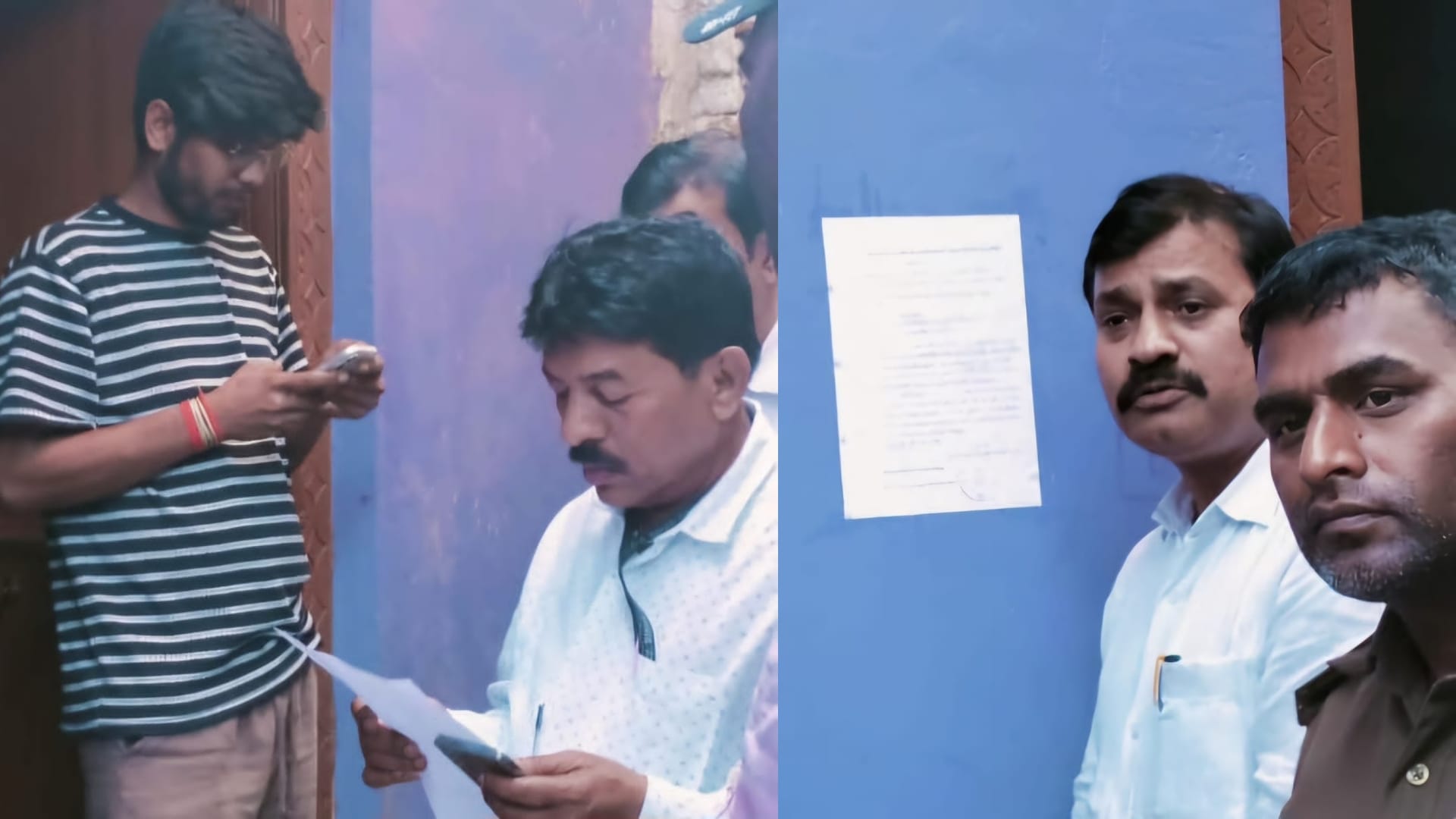Bihar Police Recruitment Paper Leak Case : EOU pasted notice at Sanjeev Mukhiya house Nalanda Bihar