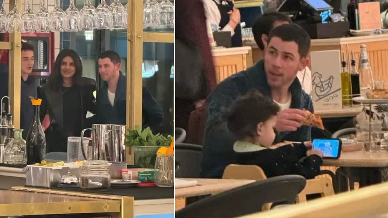 Priyanka Chopra And Nick Jonas Are On A Dinner Date With Daughter Malti Pics goes viral