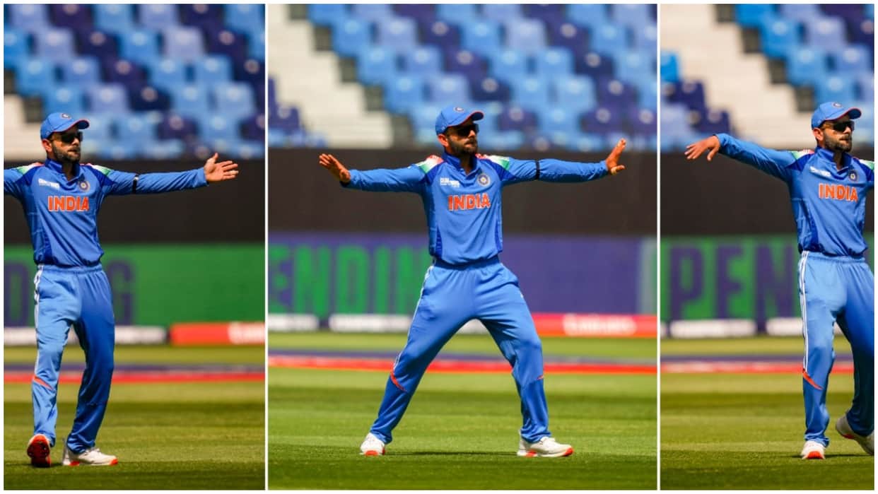 Kohli Dance Video: Virat Kohli celebrated  wicket with Bhangra, watch video Champions Trophy