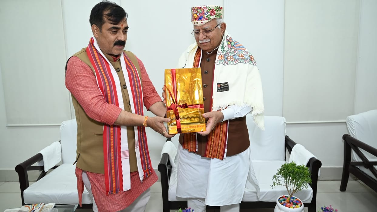 Patna: Manohar Lal Khattar expressed satisfaction over progress of PMAY, Metro and Nagar Vikas Yojanas