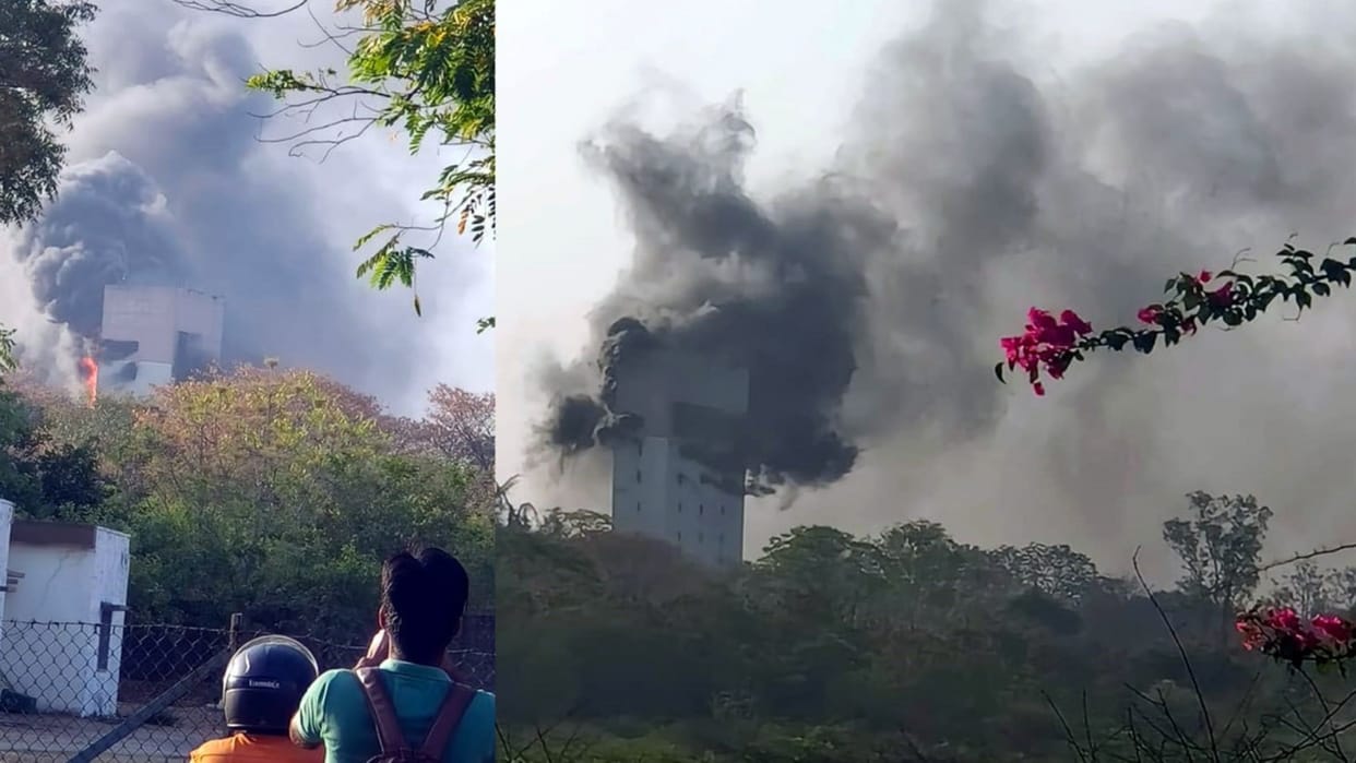 Rajsamand: Massive Fire in RD Mines Lift, Smoke Visible from 15-20 km, Firefighting Teams Struggle to Control