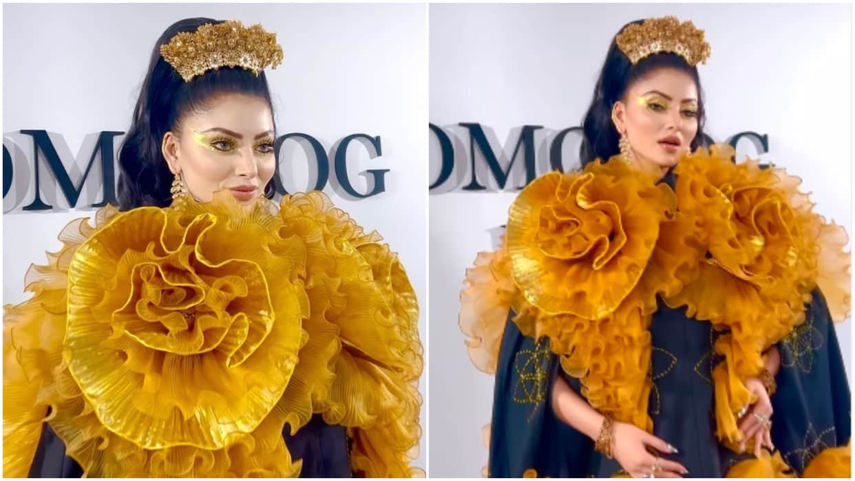 Urvashi Rautela trolled for her dress netizens reacted and says First Bollywood Actress To Dress Like Garden