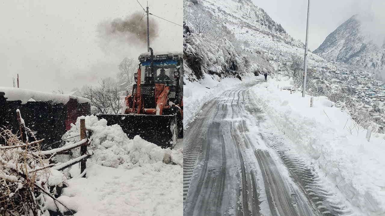 Uttarkashi Avalanche Gangotri Highway occurred at km 15 Chang Thang between Bhairoghati-Dharali Watch Photos