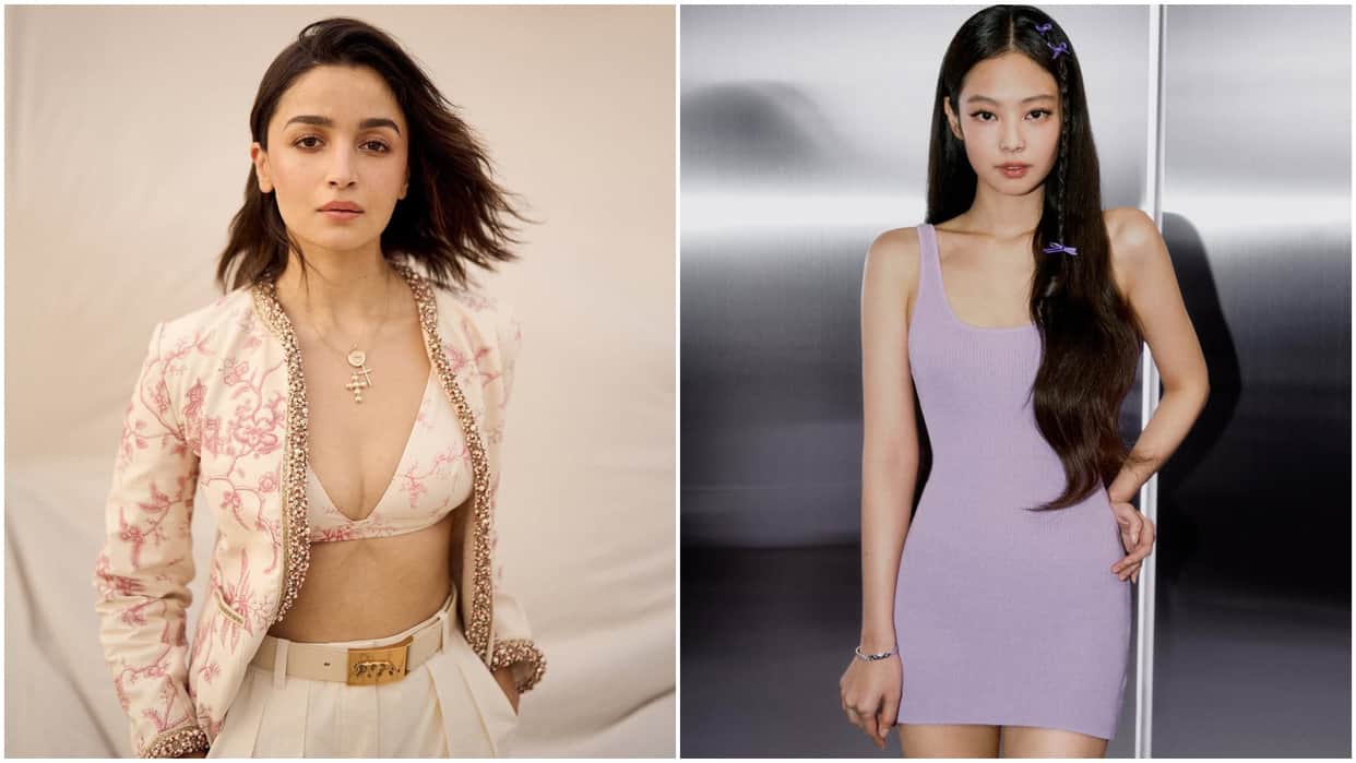 Korean singer Jennie Kim accused by bollywood fans for copying alia bhatt movie intro song