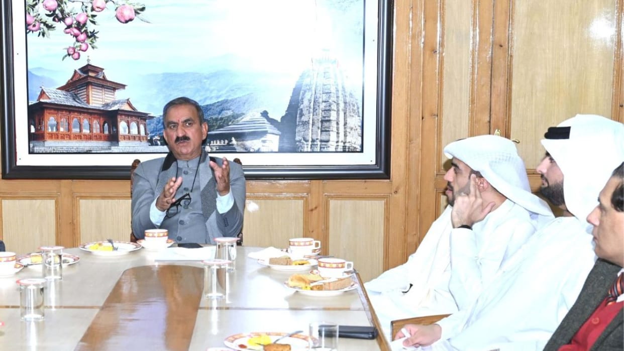 Himachal UAE ambassador met CM Sukhu showed interest in investing in tourism and green energy