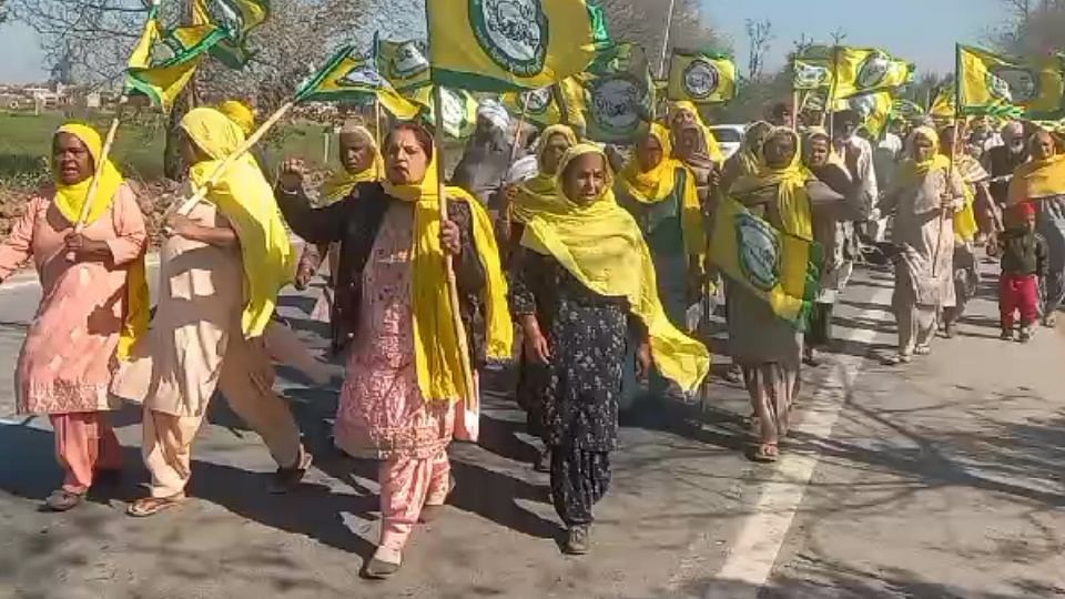 Women farmer panchayats on Khanauri, Shambhu and Ratanpura border International Womens Day